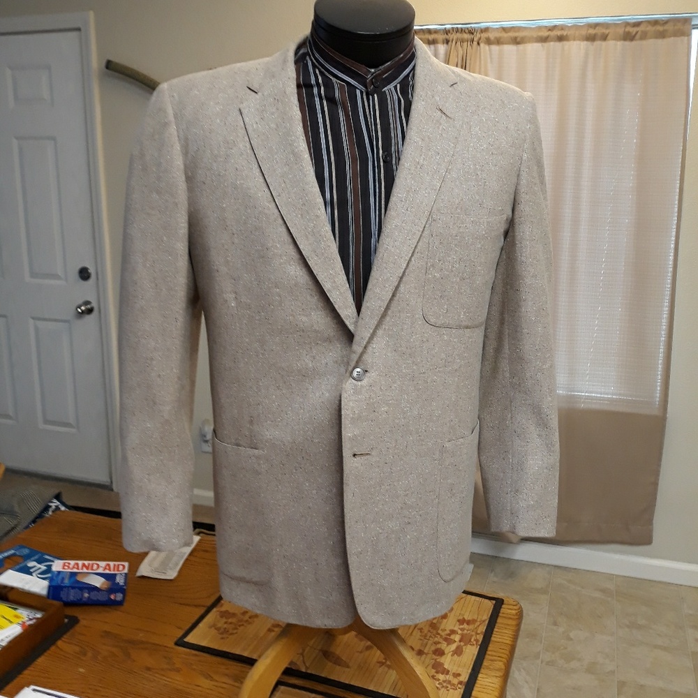 Vintage Summer Tweed Sports Coat